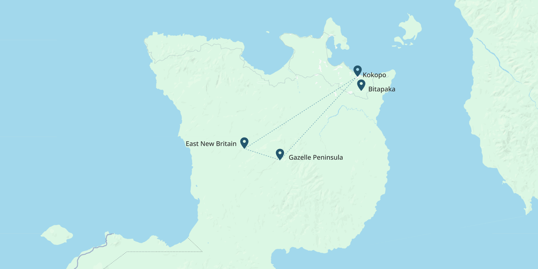 papua new guinea mask festival departures map